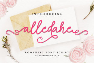 Alledahe: A Romantic Script Font for Handmade Invitations & Labels