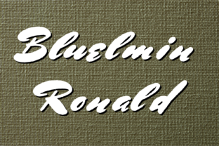 Bluelmin Ronald: A Bold Handwritten Font for Digital Design