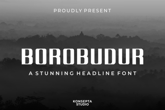 Borobudur: A Bold Sans Serif Font for Editorial Impact