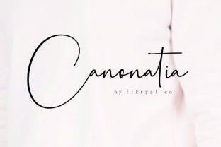 Canonatia: A Light Handwritten Font That Feels Like a Thoughtful First Draft