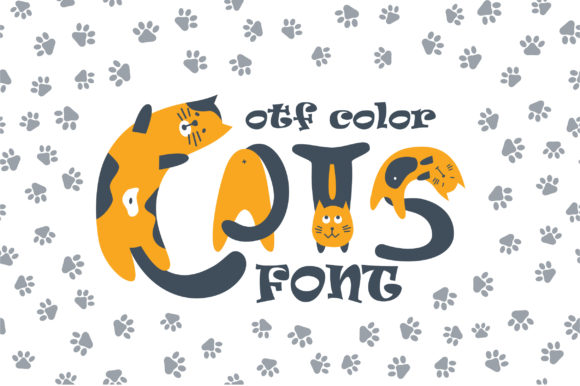 Cats Color Font: Adorable, Bold & Perfect for Handmade Labels & Printables