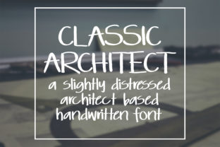 Classic Architect Font: A Handwritten Sans Serif with Character