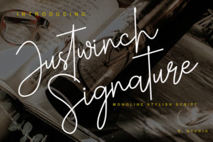 Justwinch Signature: A Thoughtful Script Font for Editorial Warmth