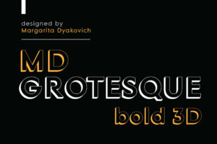 MD Grotesque Bold 3D: A Playful Yet Polished Sans Serif for Digital Brands