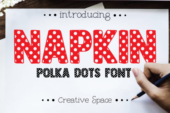 Napkin: A Playful Polka-Dot Display Font for Campaign Headlines