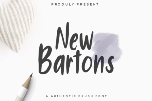 New Bartons: A Handmade Brush Font with Romantic Charm