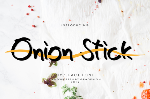 Onion Stick: A Playful Handwritten Font for Makers