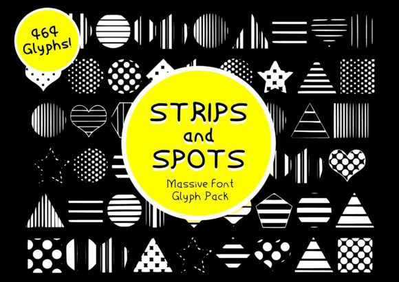 Strips Spots: A Dingbats Font That Plays With Light and Rhythm