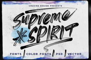 Supreme Spirit: A Grunge Brush Font That Cuts Through the Feed