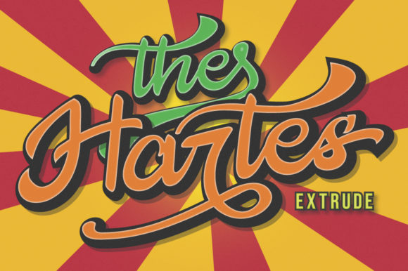 The Hartes: A Bold Handwritten Font That Cuts Through the Feed