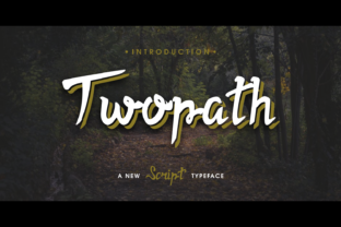 Twopath: A Handwritten Font That Feels Like a First Draft You’d Actually Keep