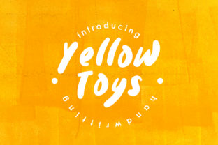 Yellow Toys Font: Bold Handwritten Clarity for Scroll-Stopping Campaigns
